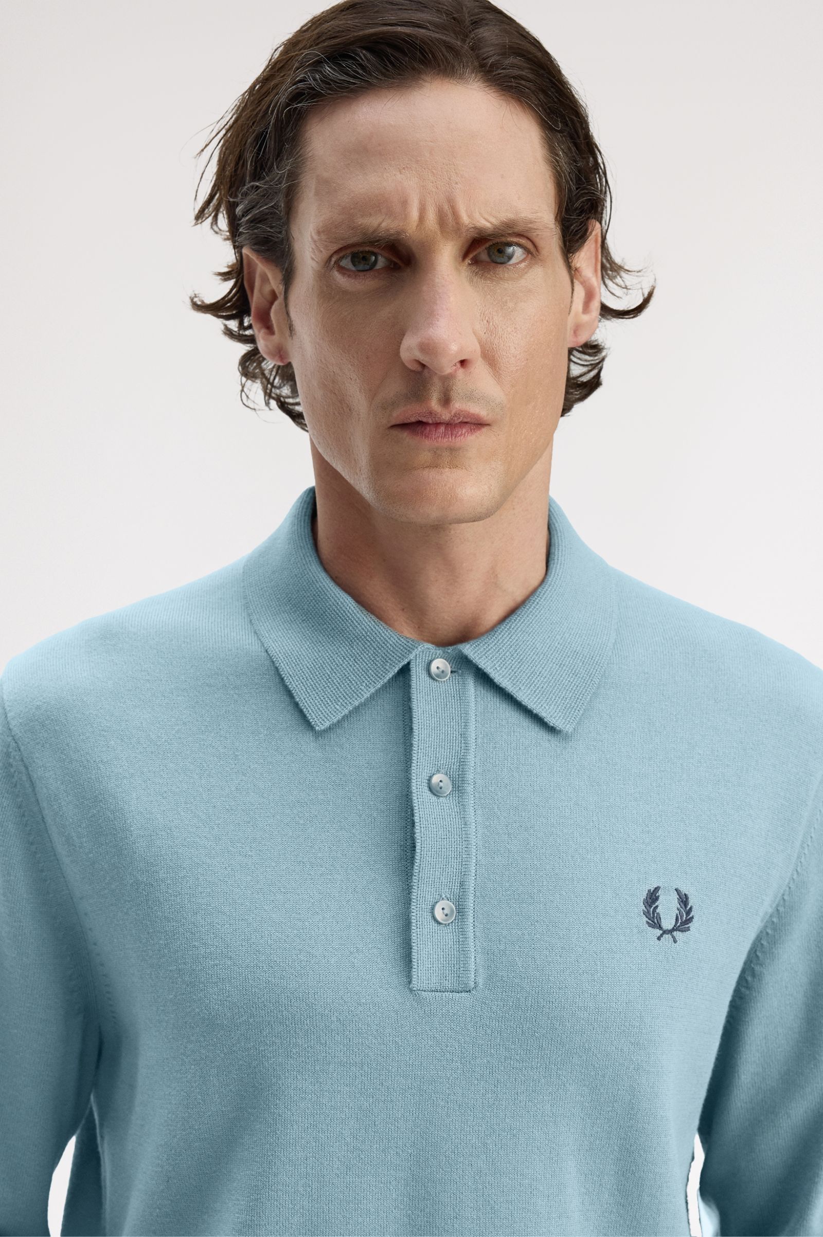 FRED PERRY Polo de manga comprida em malha clássica - CARISMAstore