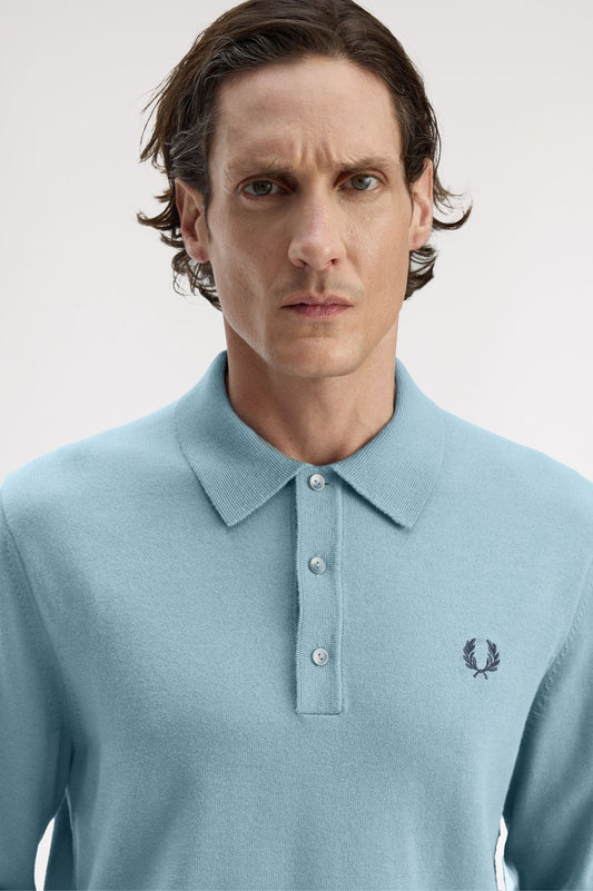 FRED PERRY Polo de manga comprida em malha clássica - CARISMAstore