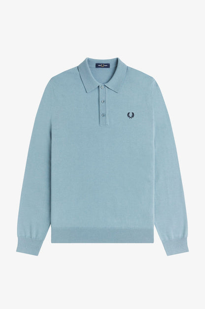 FRED PERRY Polo de manga comprida em malha clássica - CARISMAstore