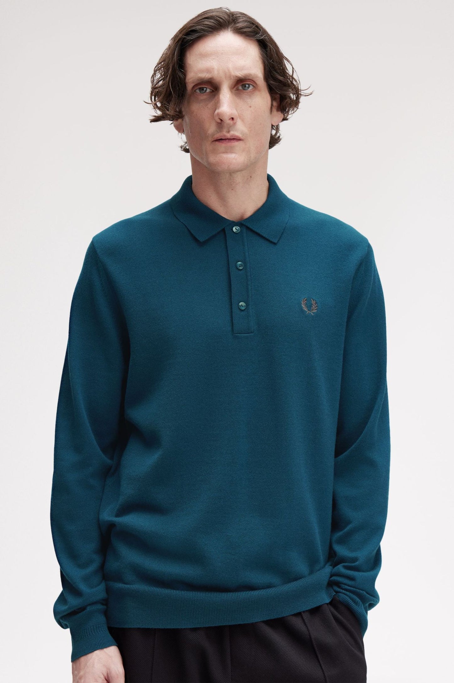 FRED PERRY Polo em malha de manga comprida