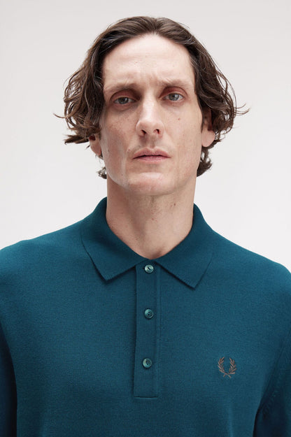 FRED PERRY Polo em malha de manga comprida