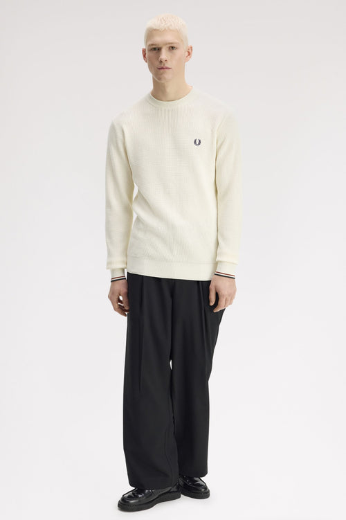 FRED PERRY Camisola com pesponto em losangos