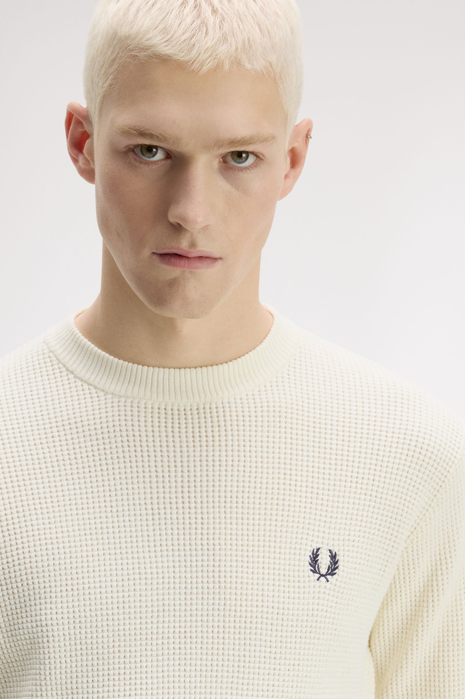 FRED PERRY Camisola com pesponto em losangos
