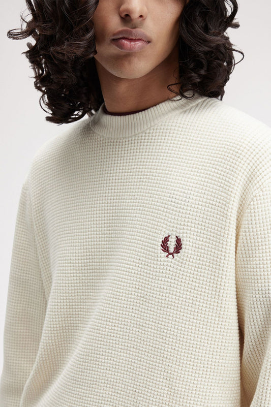 FRED PERRY Camisola com pesponto waffle