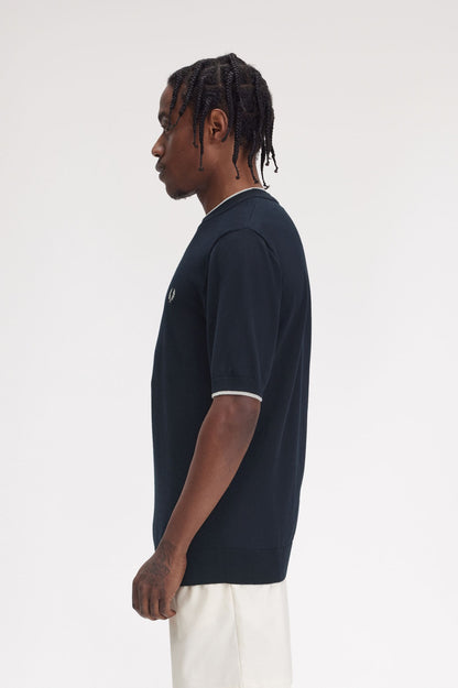 FRED PERRY T-shirt em malha com frente texturada - CARISMAstore