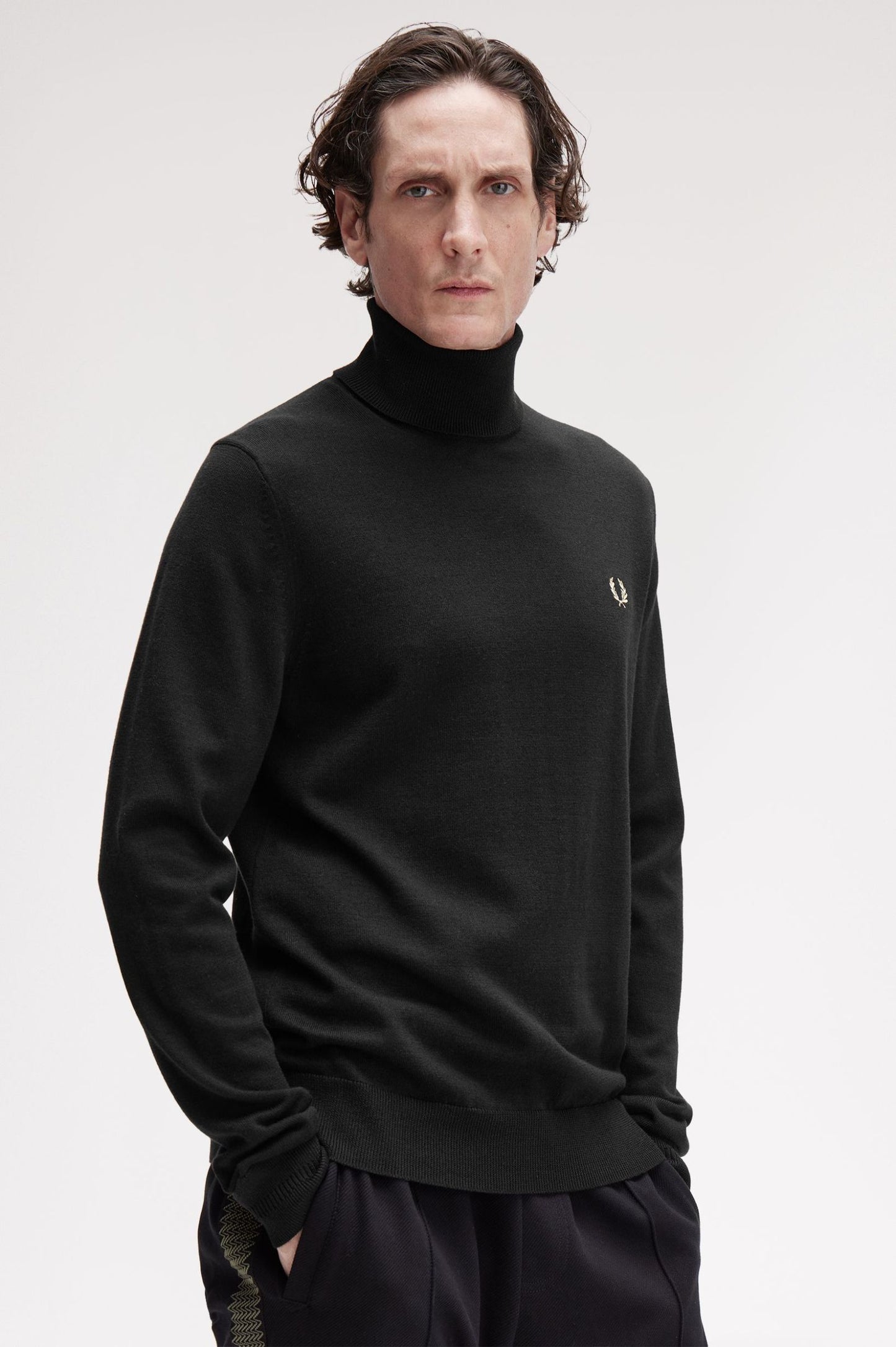 FRED PERRY Camisola com gola alta dobrada - CARISMAstore