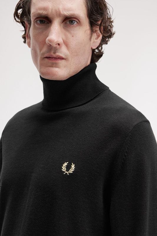 FRED PERRY Camisola com gola alta dobrada - CARISMAstore