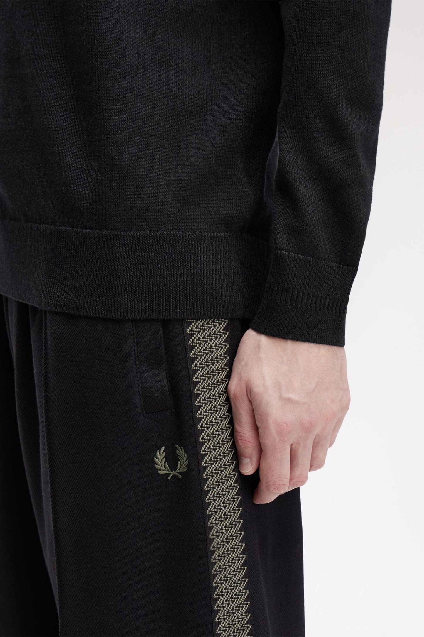 FRED PERRY Camisola com gola alta dobrada - CARISMAstore