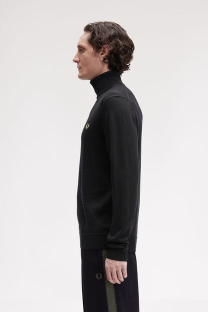 FRED PERRY Camisola com gola alta dobrada - CARISMAstore