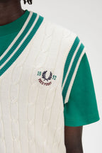 FRED PERRY Colete de ténis em malha entrançada - CARISMAstore