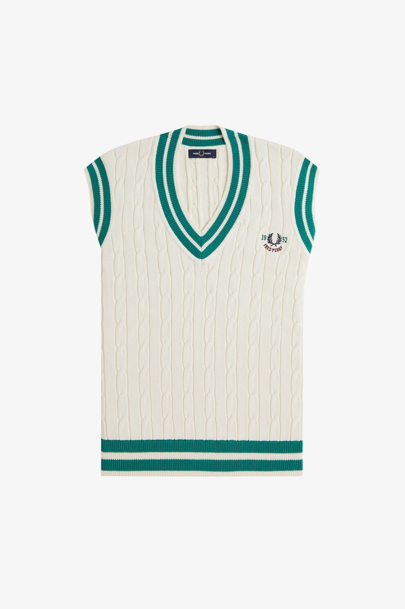 FRED PERRY Colete de ténis em malha entrançada - CARISMAstore