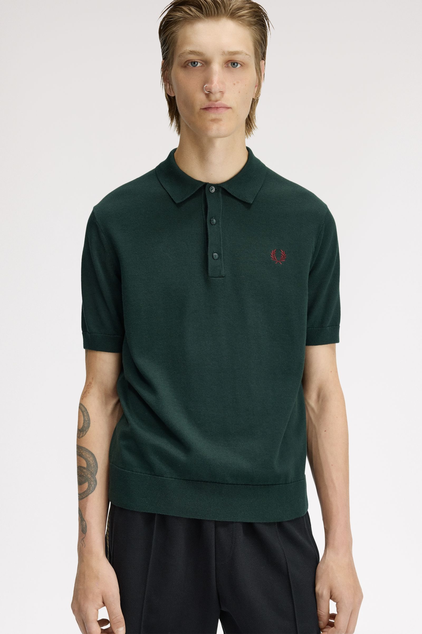 FRED PERRY Polo em malha de algodão