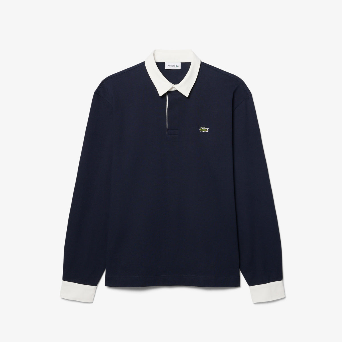 LACOSTE Polo de rugby relaxed fit em jersey