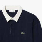 LACOSTE Polo de rugby relaxed fit em jersey