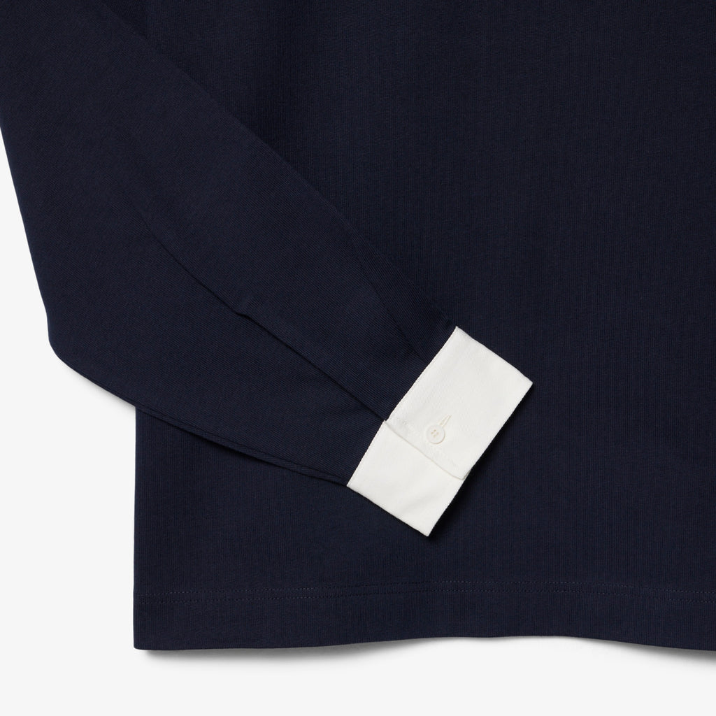 LACOSTE Polo de rugby relaxed fit em jersey