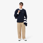 LACOSTE Polo de rugby relaxed fit em jersey