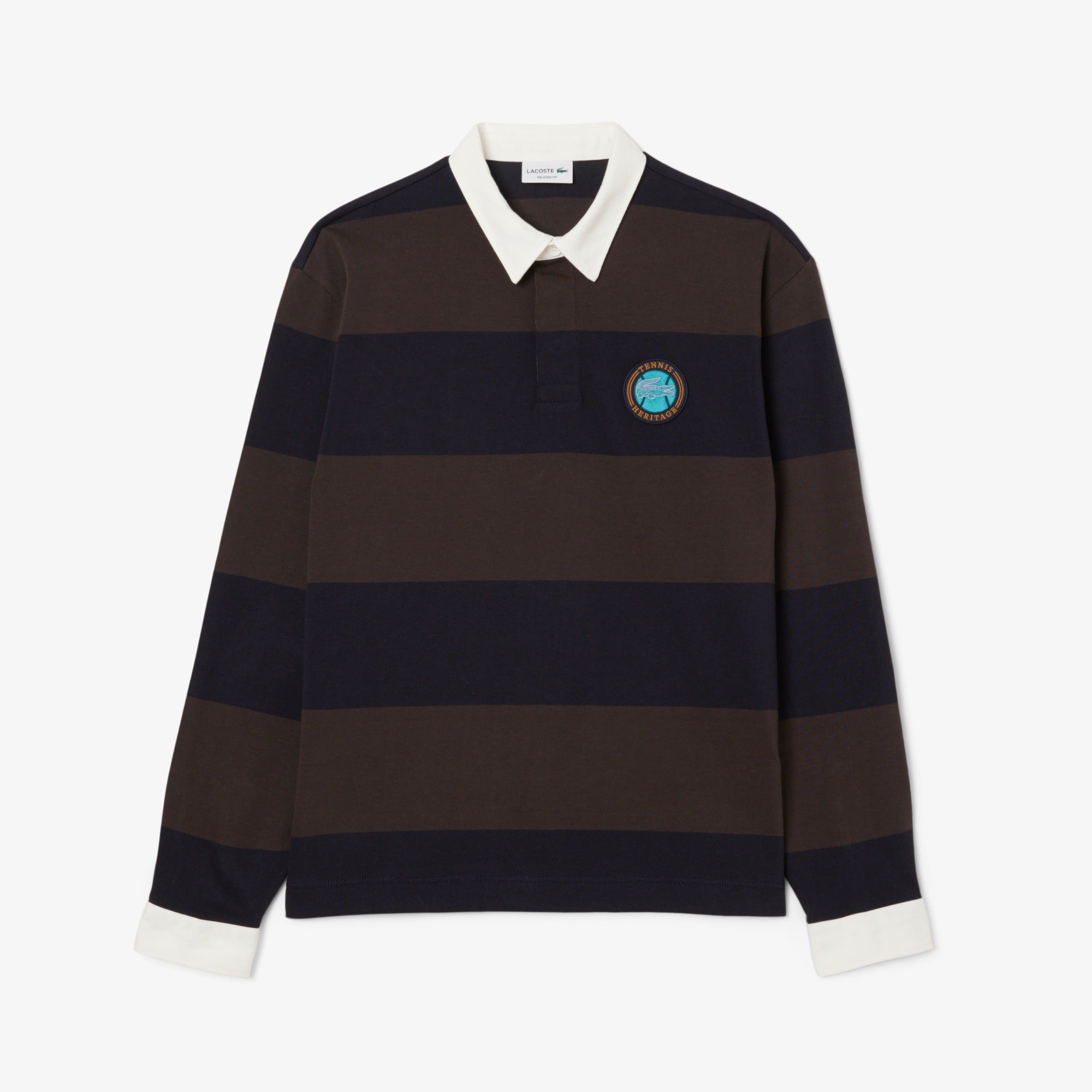 LACOSTE Polo de rugby às riscas relaxed fit - CARISMAstore