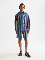 SCOTCH&SODA Camisa estilo western com listras multicoloridas