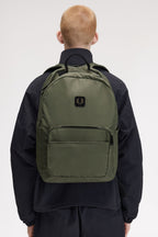 FRED PERRY Mochila em nylon enrugado