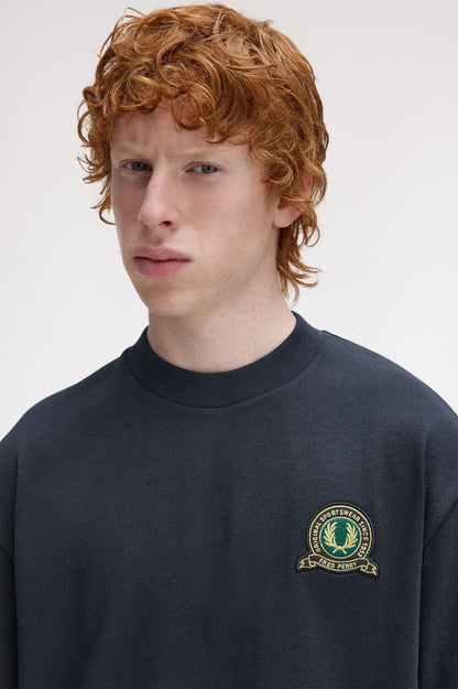 FRED PERRY T-shirt com emblema de ténis - CARISMAstore