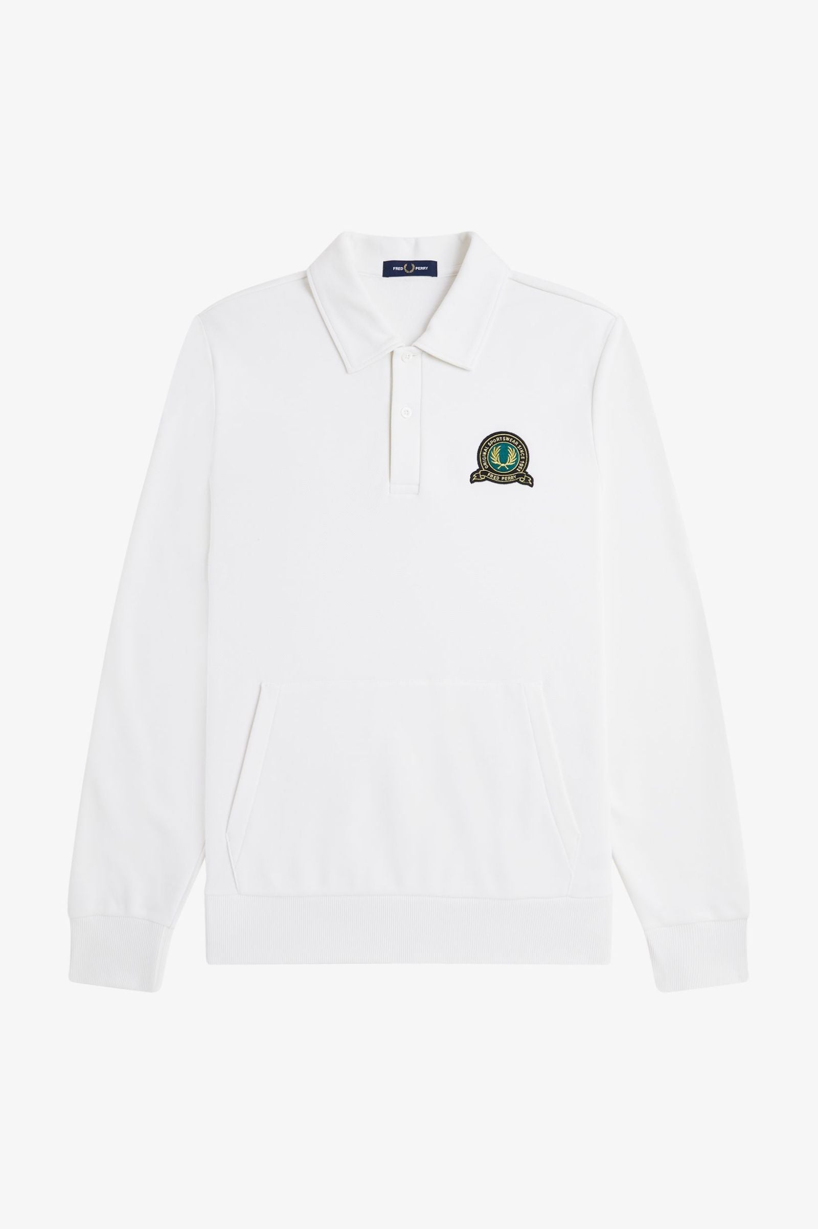 FRED PERRY Camisola com colarinho e emblema de ténis - CARISMAstore