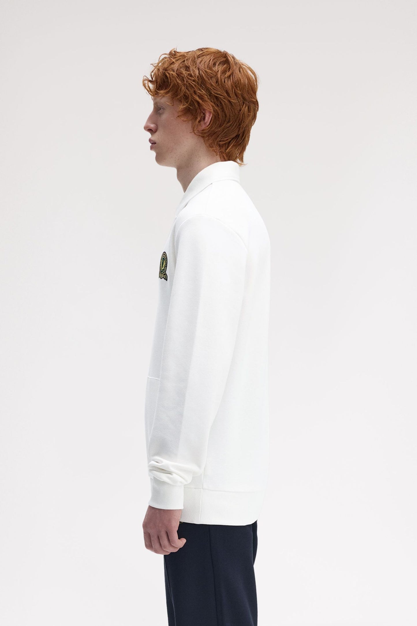 FRED PERRY Camisola com colarinho e emblema de ténis - CARISMAstore