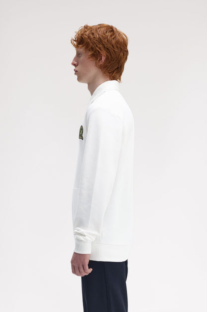 FRED PERRY Camisola com colarinho e emblema de ténis - CARISMAstore