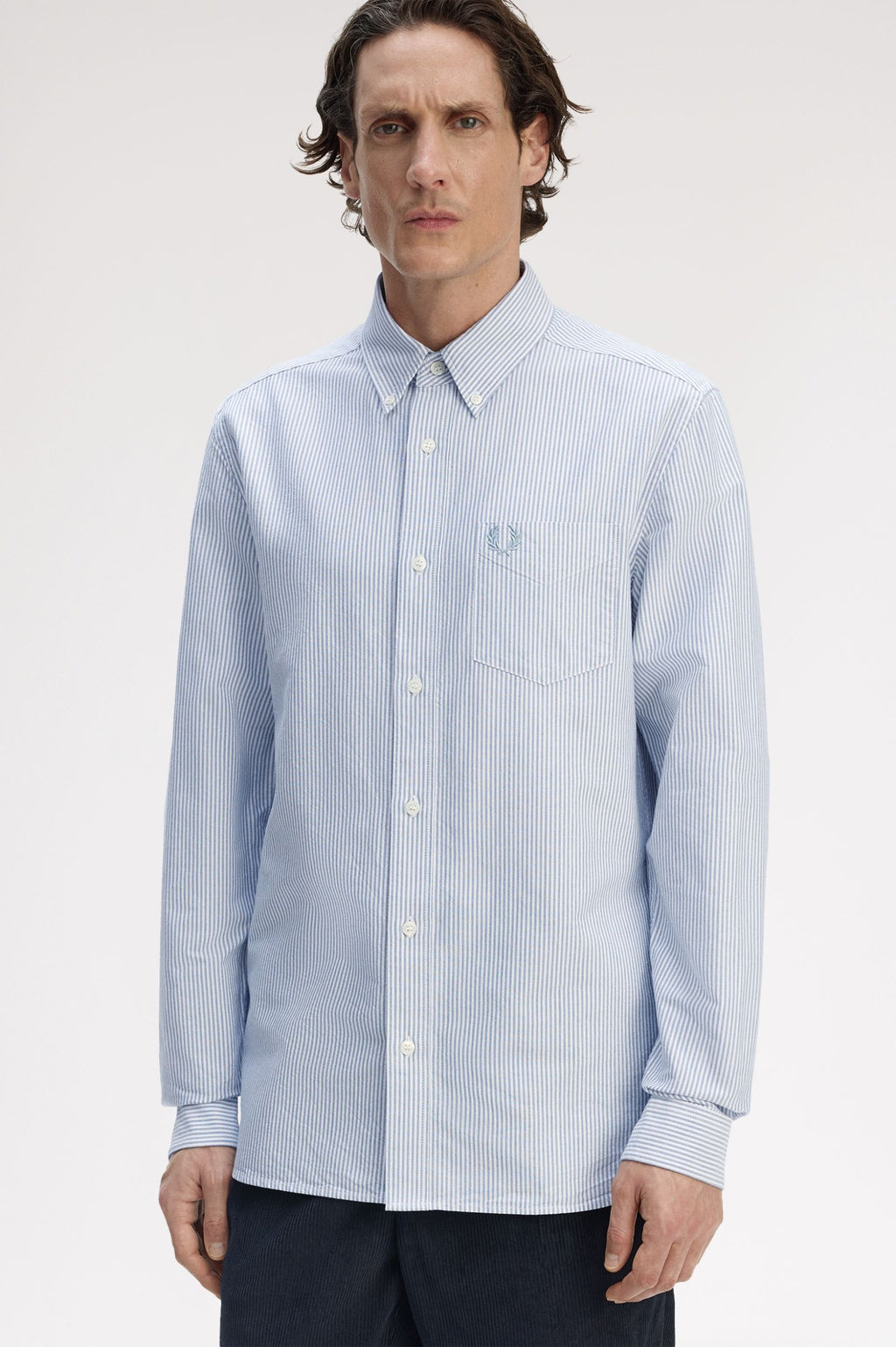 FRED PERRY Camisa oxford às riscas