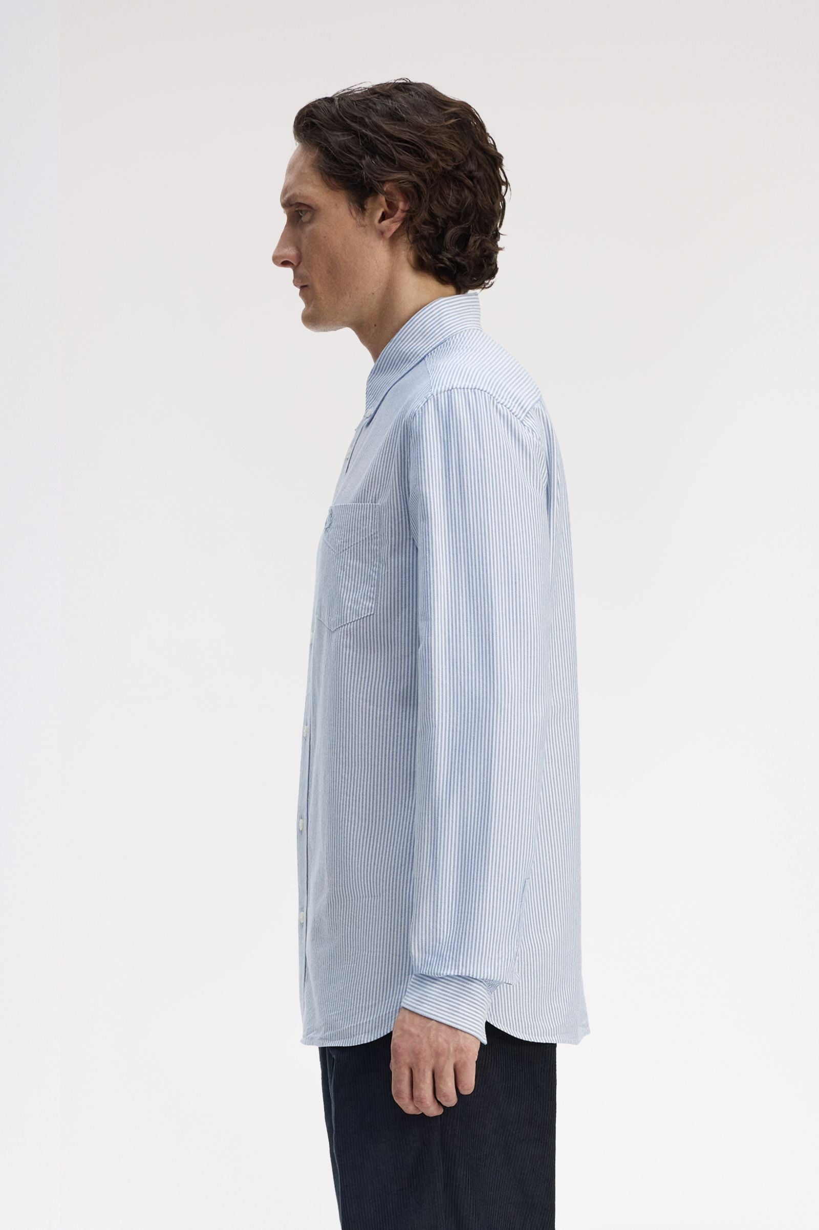 FRED PERRY Camisa oxford às riscas