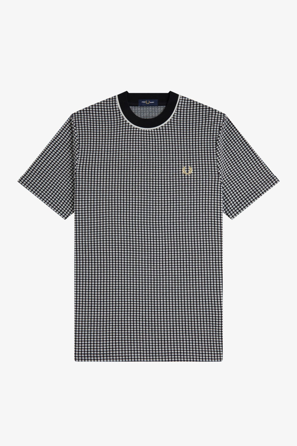 FRED PERRY T-shirt em xadrez jacquard