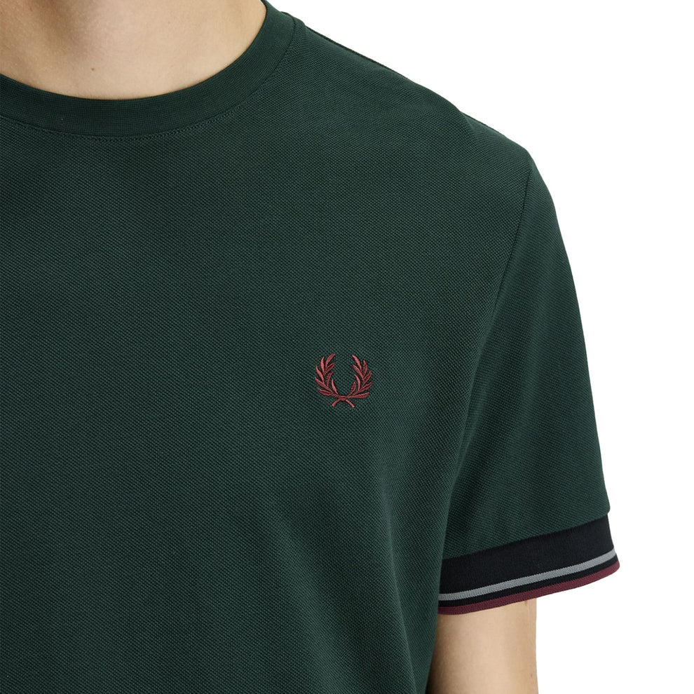 FRED PERRY T-shirt com punhos com borda