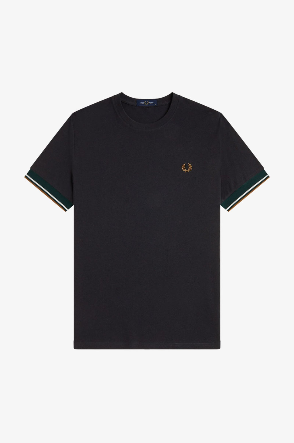 FRED PERRY T-shirt com punhos com borda