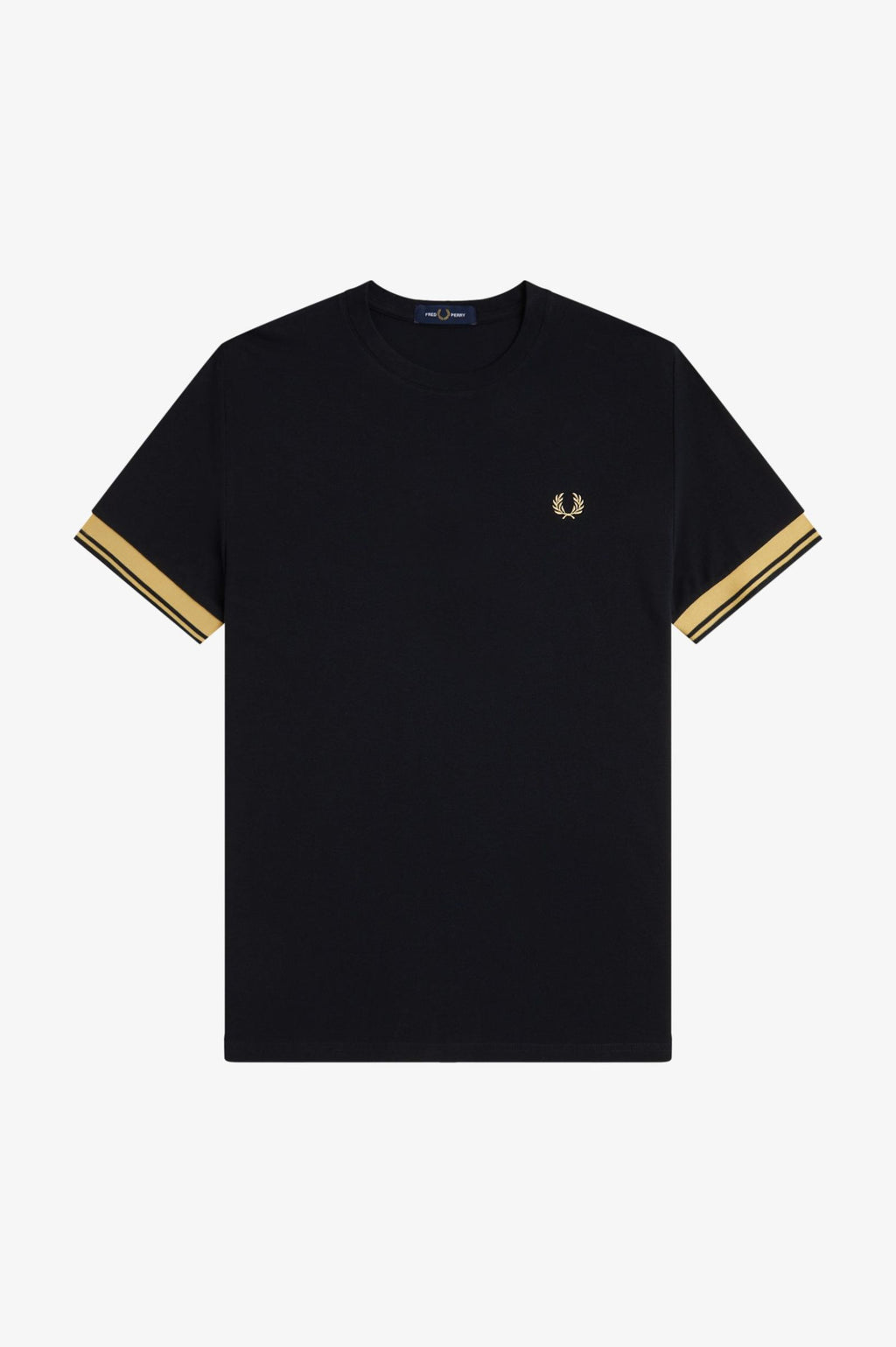 FRED PERRY T-shirt com punhos com borda