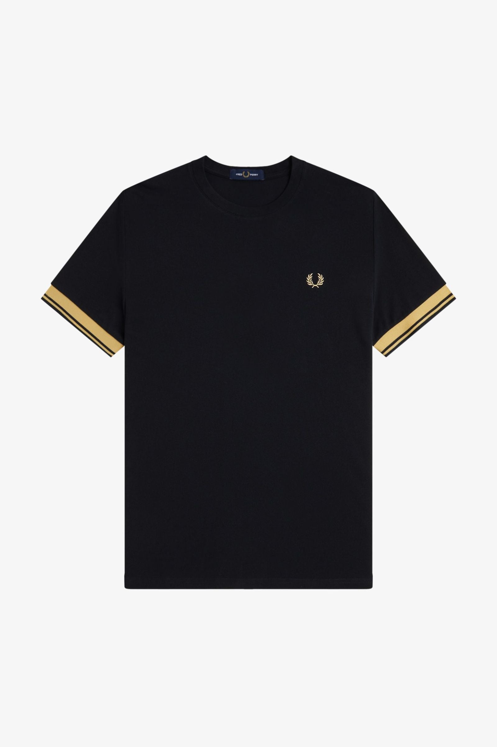 FRED PERRY T-shirt com punhos com borda