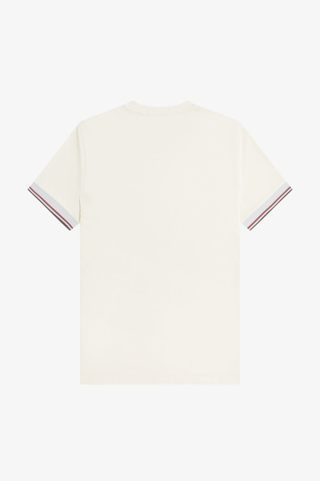 FRED PERRY T-shirt com punhos com borda com ponto descontínuo dupla