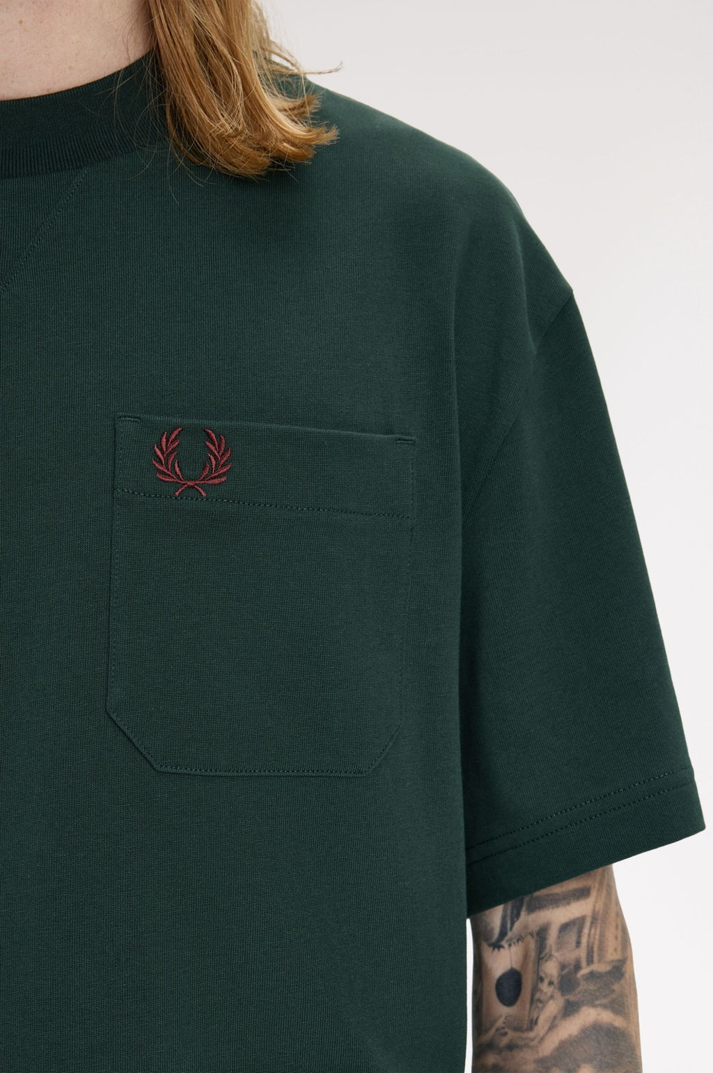 FRED PERRY T-shirt with pocket detail