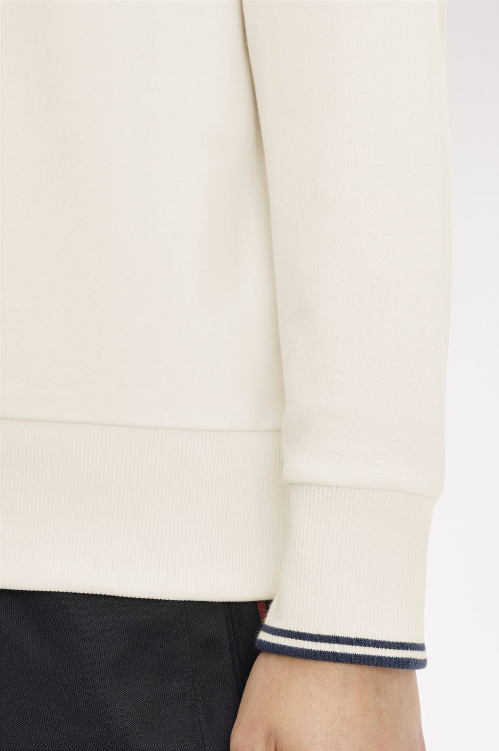 FRED PERRY Camisola com colarinho e meio fecho de correr
