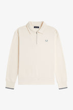 FRED PERRY Camisola com colarinho e meio fecho de correr