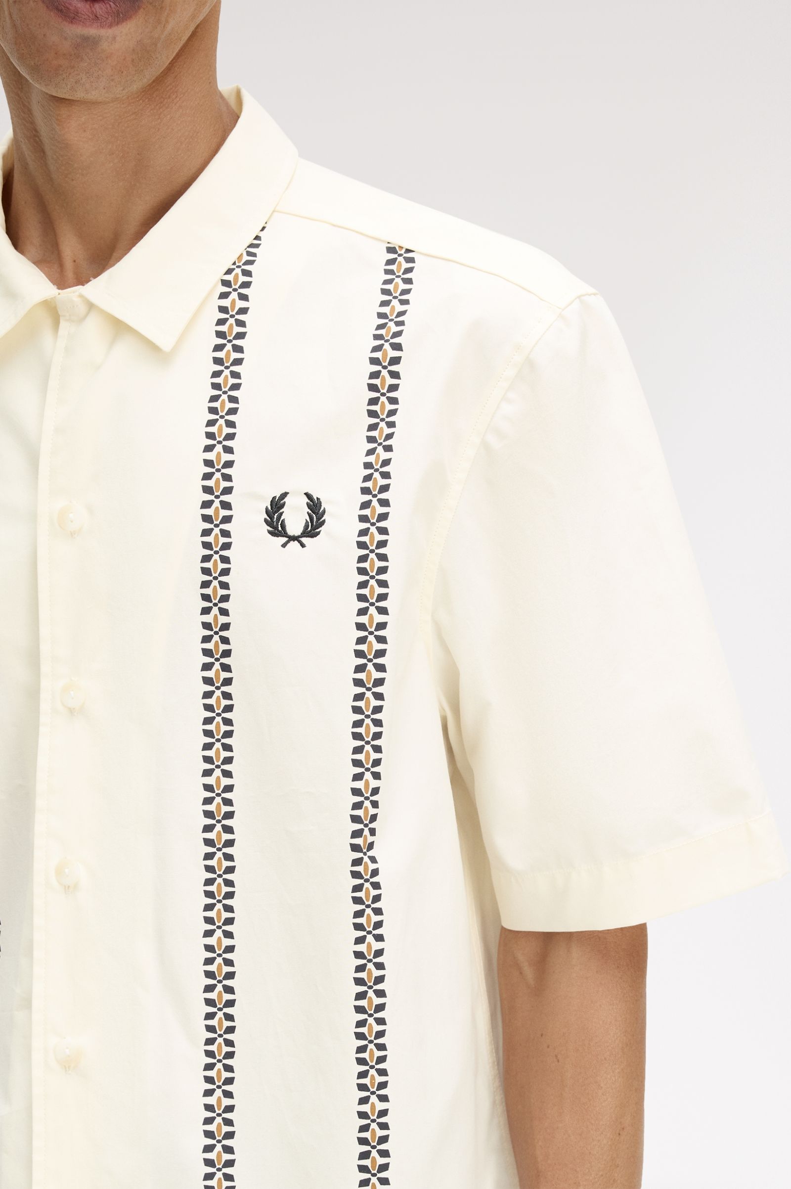 FRED PERRY Camisa descontraida print revere