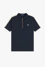 FRED PERRY Polo com fita em malha entrançada