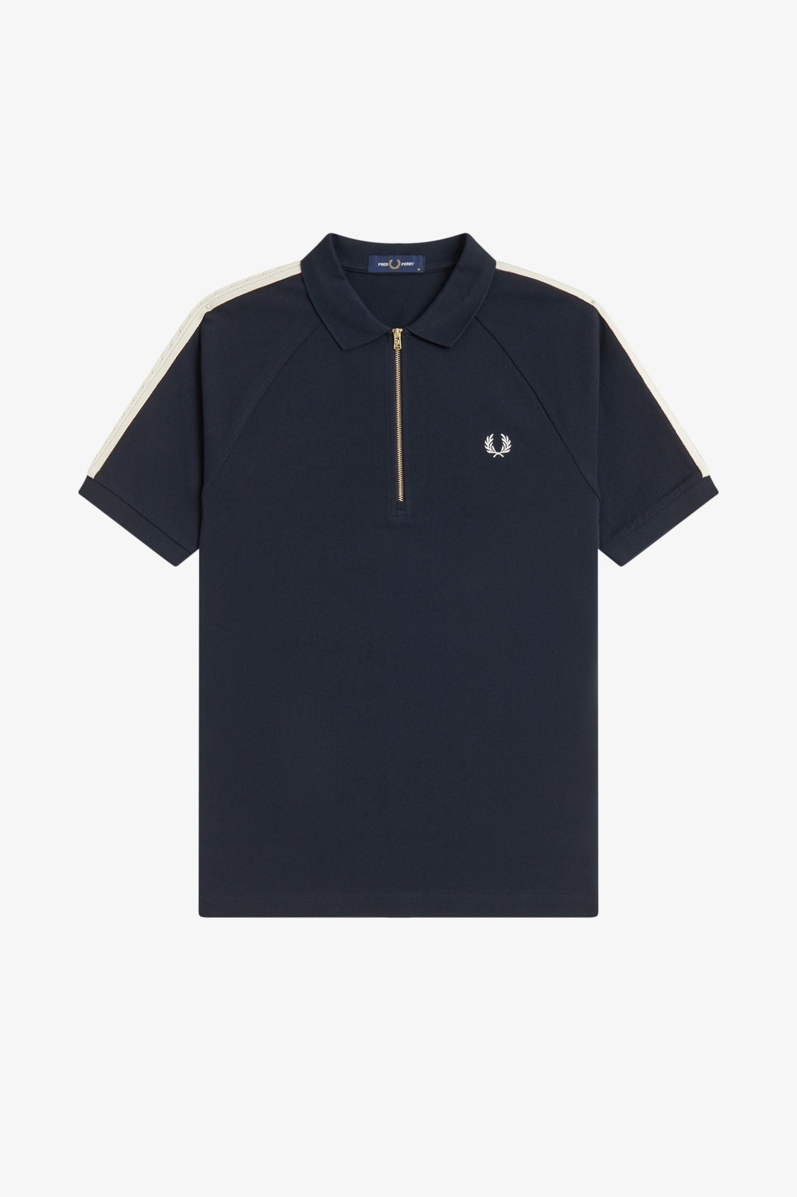 FRED PERRY Polo com fita em malha entrançada