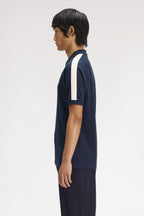 FRED PERRY Polo com fita em malha entrançada