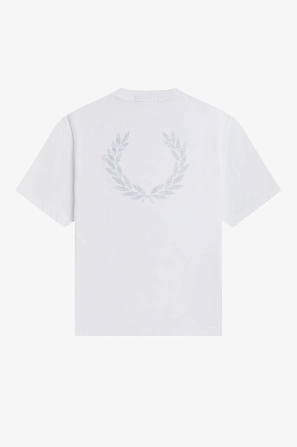 FRED PERRY T-shirt with laurel wreath print on the back