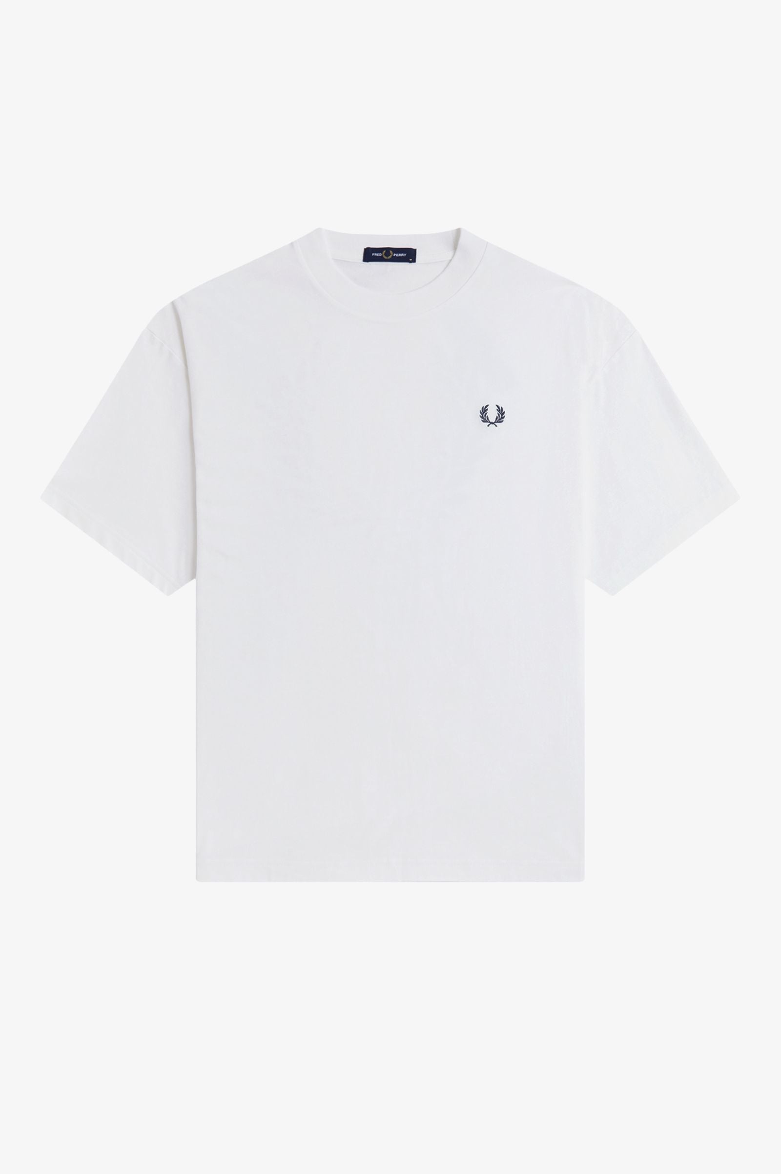 FRED PERRY T-shirt with laurel wreath print on the back