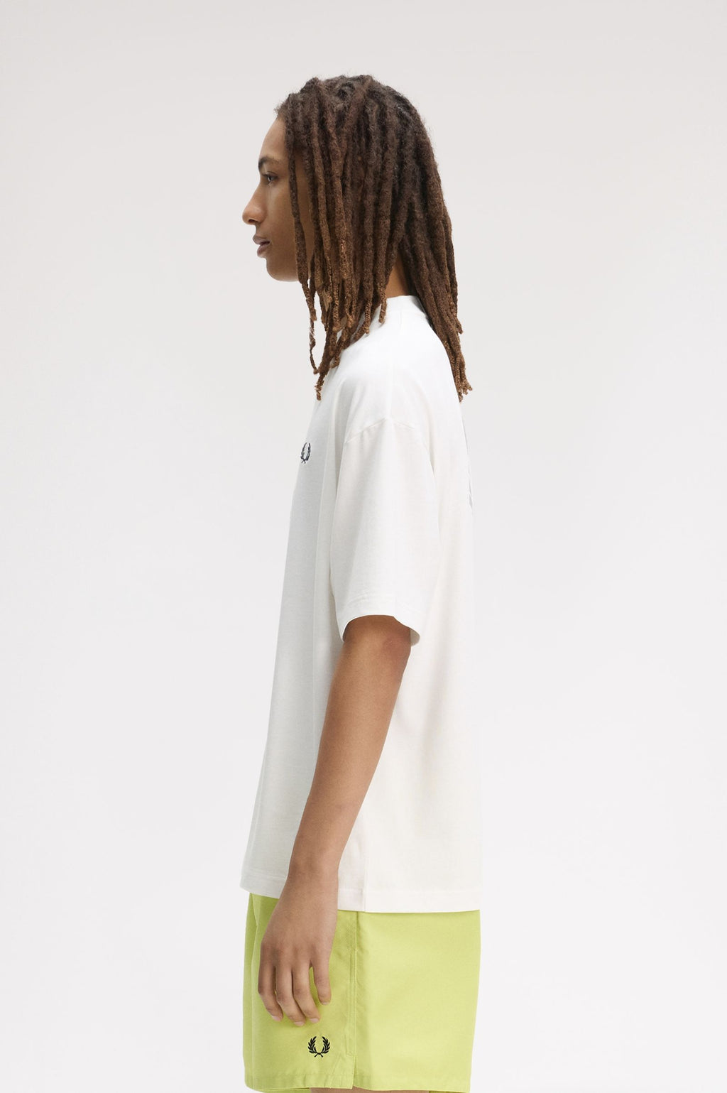 FRED PERRY T-shirt with laurel wreath print on the back