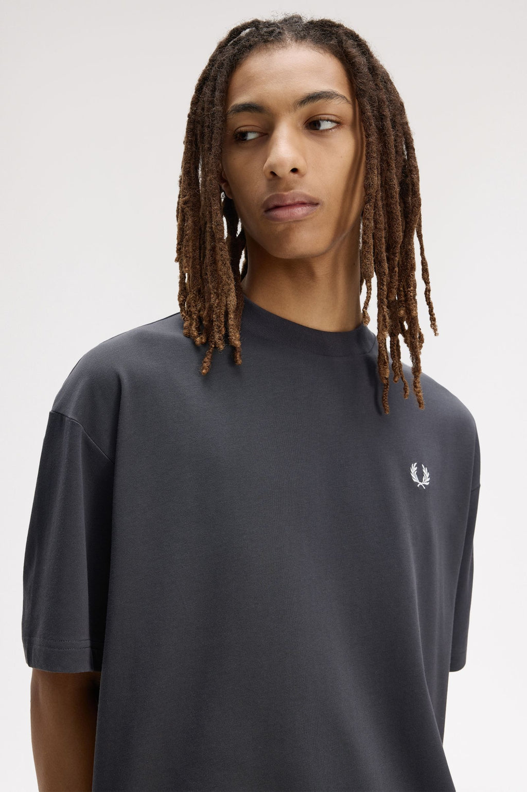 FRED PERRY T-shirt with laurel wreath print on the back