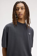 FRED PERRY T-shirt with laurel wreath print on the back