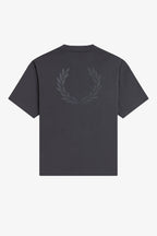 FRED PERRY T-shirt with laurel wreath print on the back