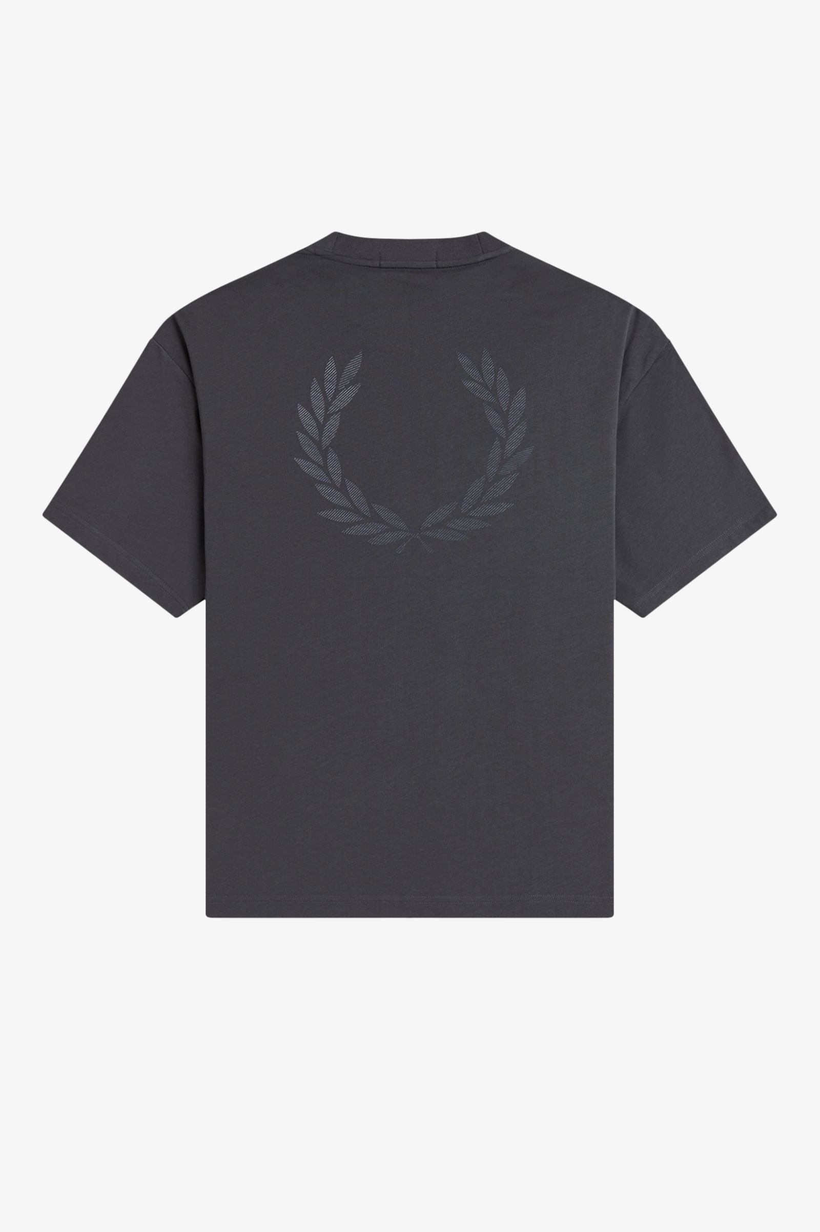 FRED PERRY T-shirt with laurel wreath print on the back