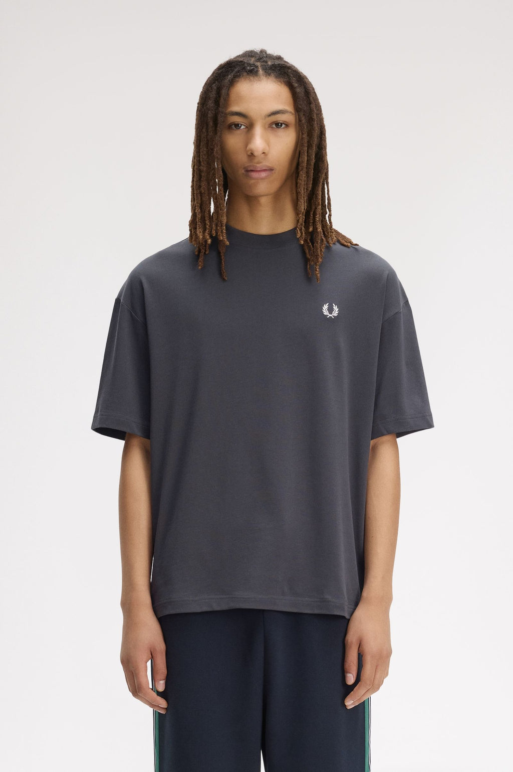 FRED PERRY T-shirt with laurel wreath print on the back